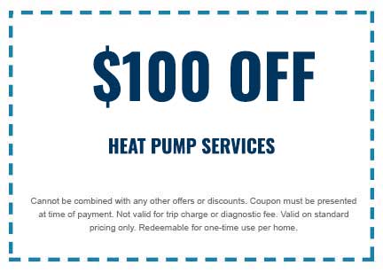 discount coupon on heat pump services